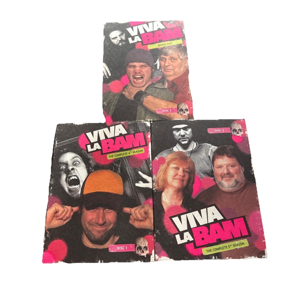 Viva La Bam Complete Seasons 4 & 5 (Uncensored DVD, 2005) MTV Reality Series